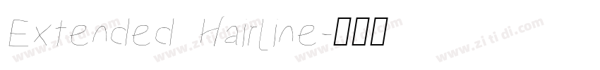 Extended Hairline字体转换